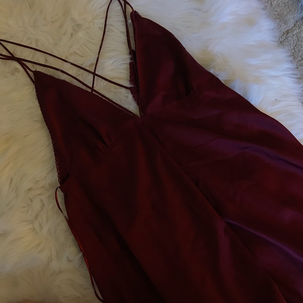 Maroon MakeMeChic Romper